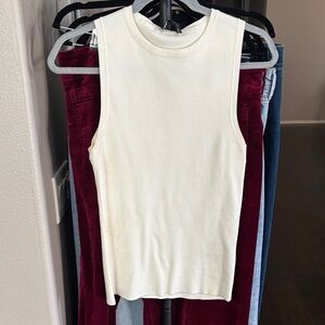 NBW ZARA Cream Sleeveless Top